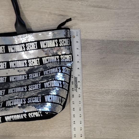 Victoria's Secret Shimmering Black and Silver Tote - Picture 6 of 7